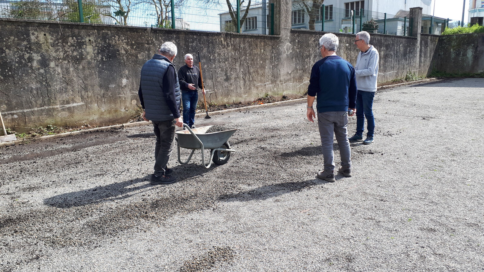 Préparation des nouveaux terrains