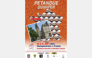 Championnats de France doublette masculin et individuel féminin à Quimper