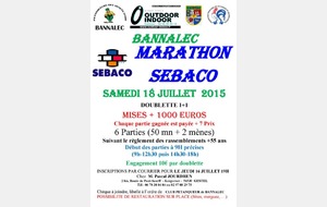 BANNALEC: Marathon  Sebaco  en doublette senior