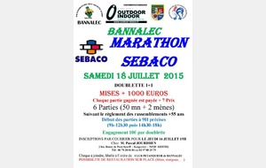 BANNALEC: Marathon "Sebaco" en doublette senior