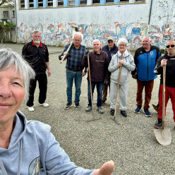 Entretien des terrains de la Rue Saint Jean.