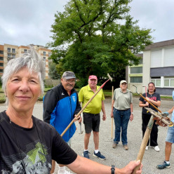 Préparation des terrains de Pen Ar Créac'h